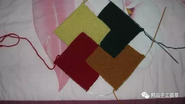 怎样用搓板针手工织斜纹毛毯（简单的搓板针织出一个超赞的小毛毯）(7)