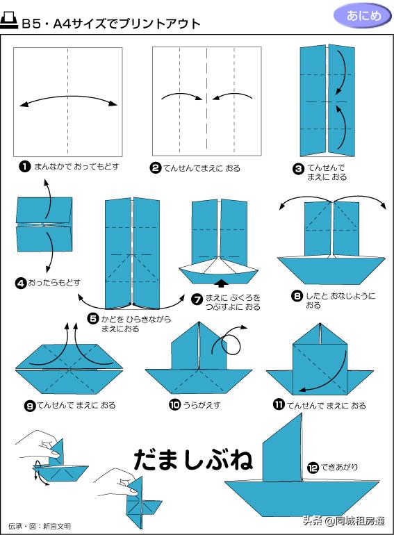 看图儿童能看懂的折纸教程书推荐（各种折纸方法图解）(42)