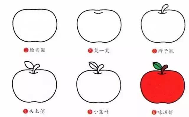 水果简笔画大全步骤图简单（16种水果简笔画大全）(26)