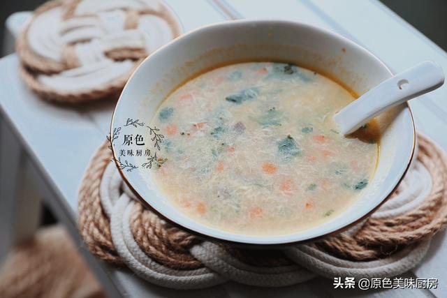鲜蔬芙蓉汤家里的做法（在家就能制作的芙蓉鲜蔬汤）(2)