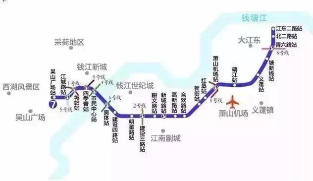 杭州目前有几条开通的地铁（杭州15条地铁站点全曝光）(16)
