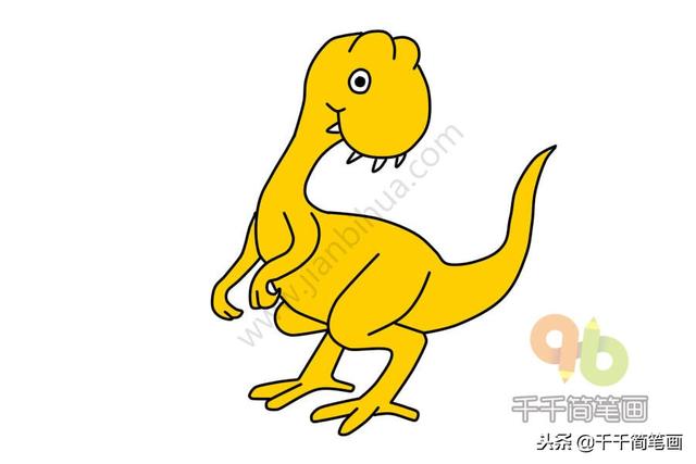 恐龙简笔画大全简单易学（恐龙简笔画教程）(2)