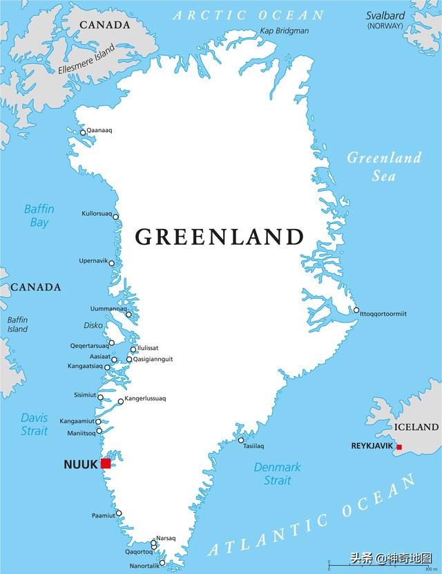 格陵兰岛最新地图（乱谈岛屿71格陵兰）(6)