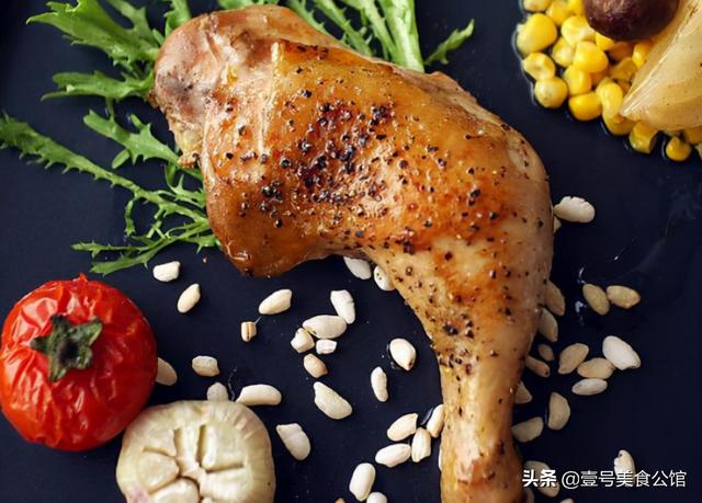 轻食椒麻鸡腿肉做法（荤素搭配的鸡腿烤鲜蔬）(2)