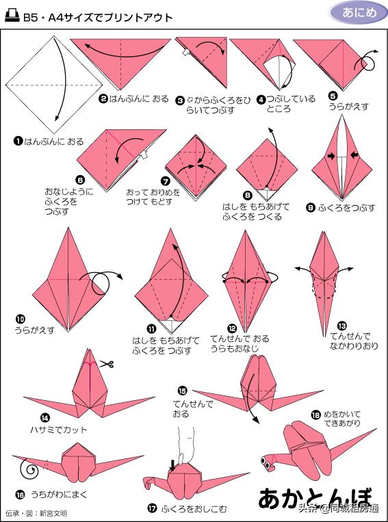 看图儿童能看懂的折纸教程书推荐（各种折纸方法图解）(14)