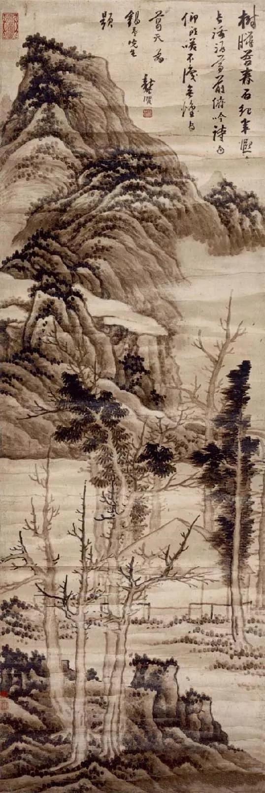 古代龚贤山水画临摹范本（千难万苦成就了他的傲世丹青）(68)