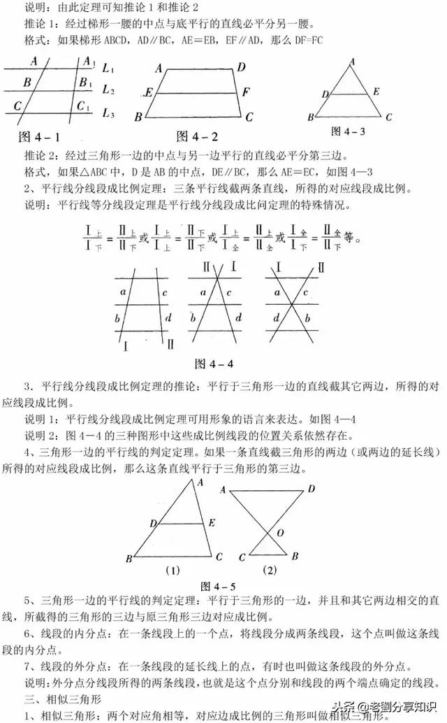 初中数学公式大全及复习（数学考试必备公式100条）(6)