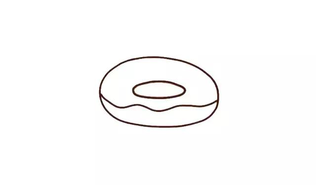 画可爱白羊座简笔画（甜甜圈的三种简笔画教程）(3)