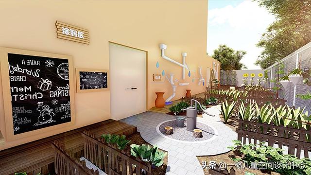 幼儿园田地设计（陕西幼儿园设计室外种植园地）(1)