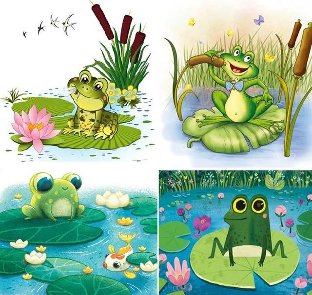 小青蛙吃害虫的图画怎么画（趣味创意画--小青蛙）(3)