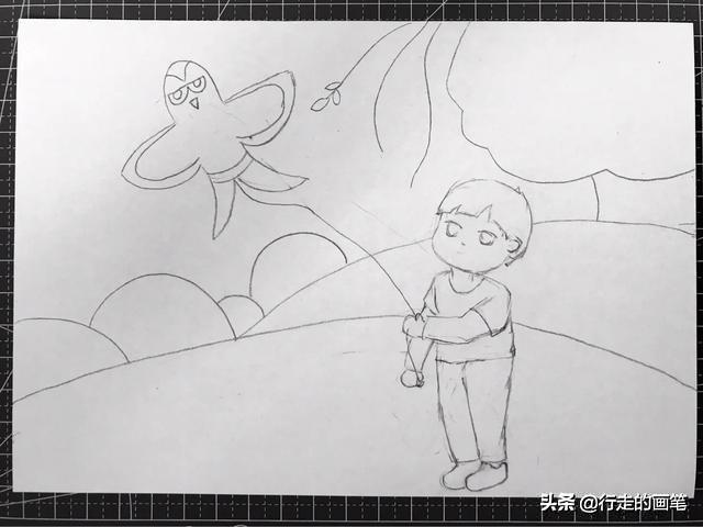 儿童绘画清明节简单画（清明节绘画原创绘画）(1)