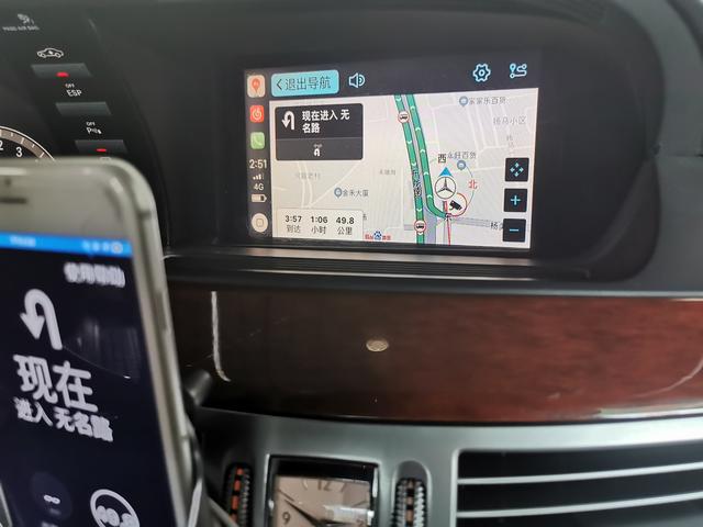 全新奔驰s级中控大屏主页设置（奔驰S级W221原车屏改装无线carplay互联投屏）(7)