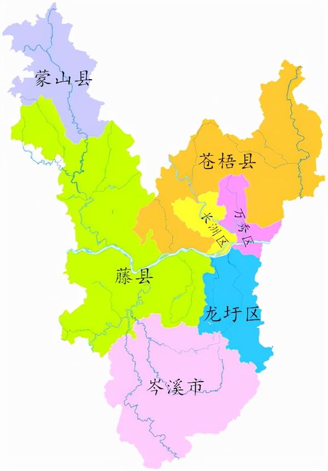 广西梧州地理位置（广西壮族自治区）(2)