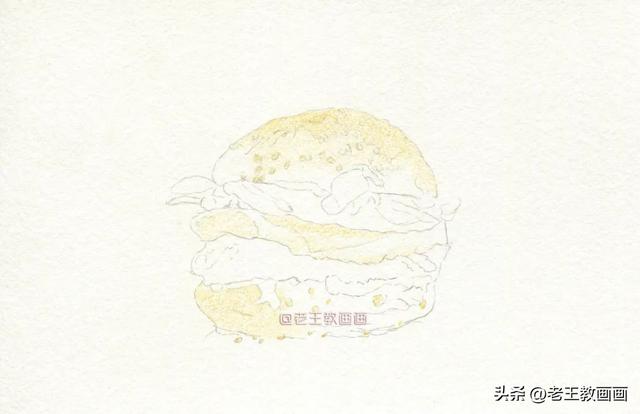 很漂亮的汉堡包怎么画（这汉堡包是画出来的）(2)
