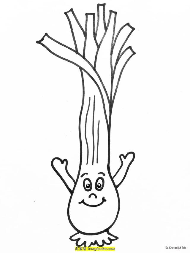 简单又好看的蔬菜水果怎么画（18张带着表情的卡通水果蔬菜要如何画）(5)