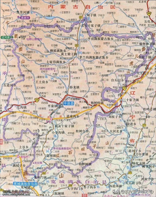 河北地图全图各市县（河北省各市县地图）(39)