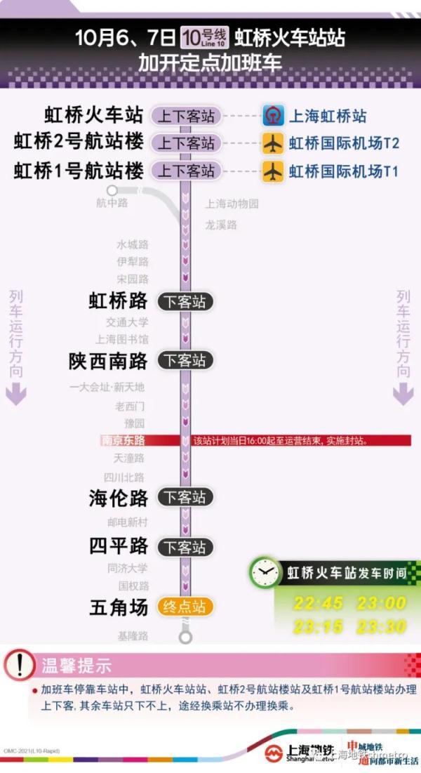 国庆假期上海地铁时间表（国庆长假上海地铁出行攻略来了）(5)
