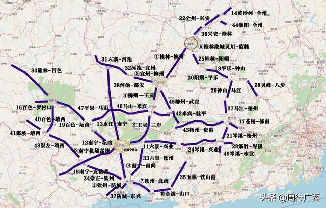 广西南珠高速公路规划图（广西优先建设直通珠三角的交通）(7)