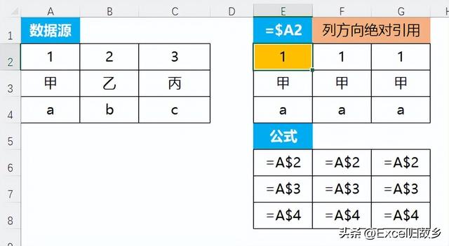 单元格怎样设置递减引用（1-3单元格的引用）(5)