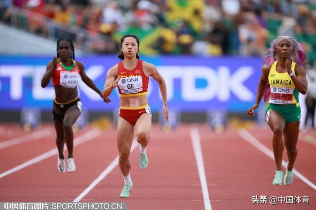 女子100米预赛葛曼棋（田径世锦赛女子100米预赛）(5)