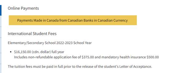 加拿大读高中学费按学期交费（加拿大安省公立高中）(10)