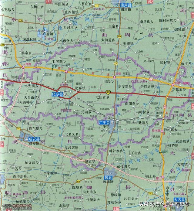 河北地图全图各市县（河北省各市县地图）(45)