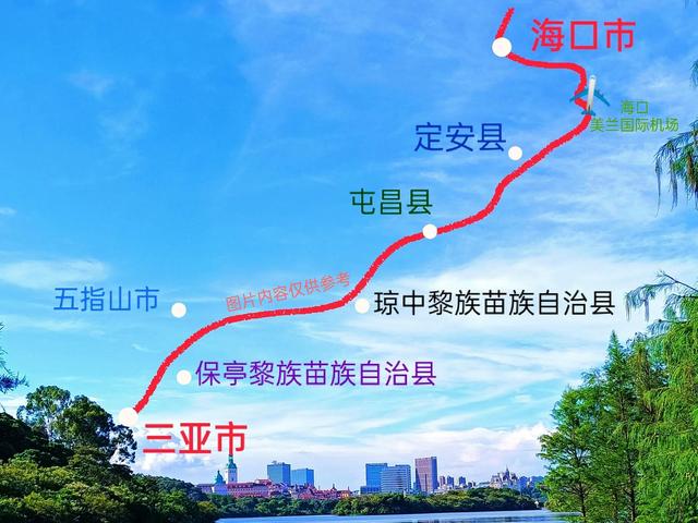 海南西线高铁最新线路图（海南省规划中线高铁走向）(1)