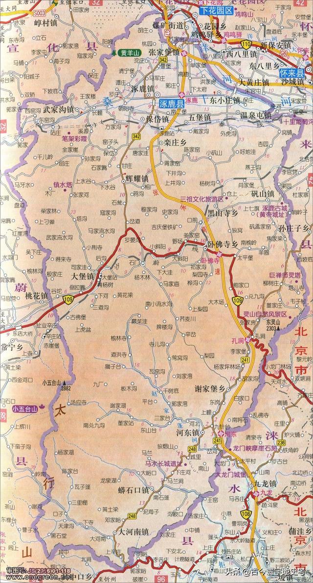 河北地图全图各市县（河北省各市县地图）(94)