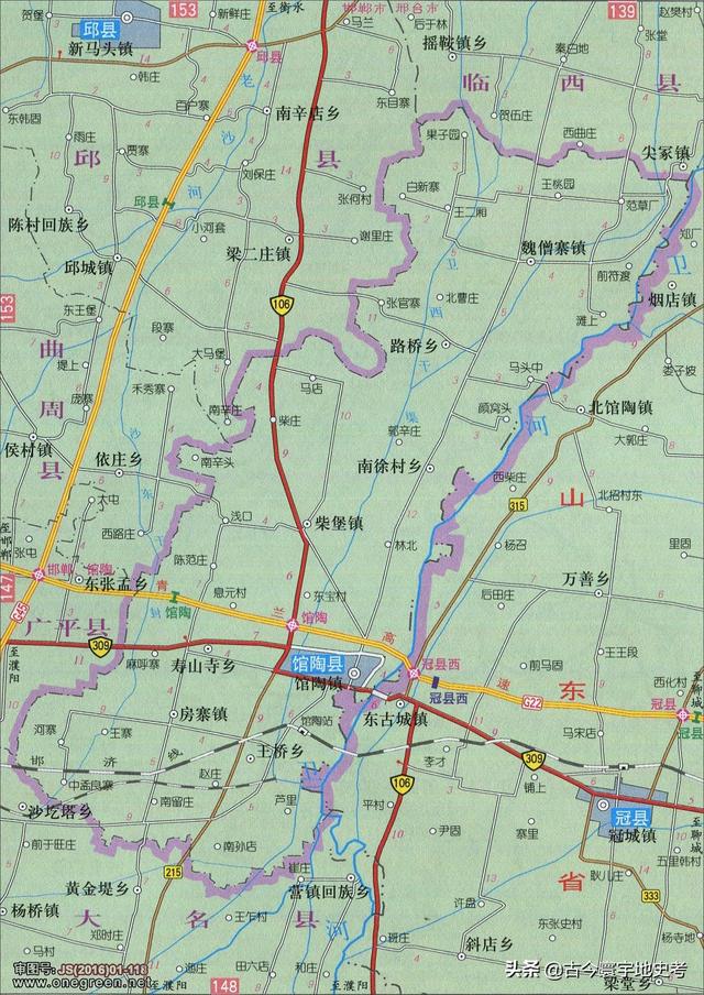 河北地图全图各市县（河北省各市县地图）(46)