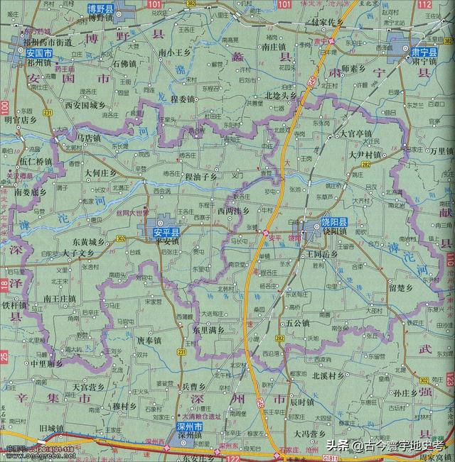 河北地图全图各市县（河北省各市县地图）(55)