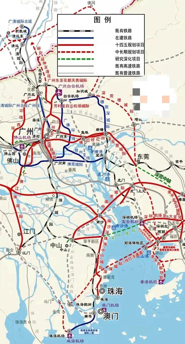 珠海江珠城际轨道交通规划（珠海的城际轨道交通是否还能追赶原来规划进度呢）