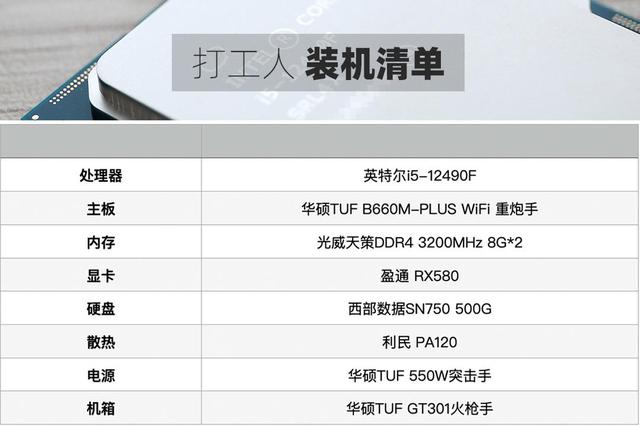 3500元游戏主机组装配置清单（打工人的装机清单）(1)