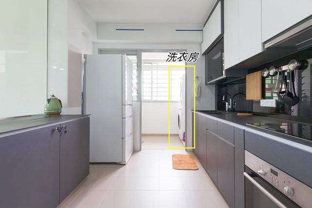 厨房太小与生活阳台打通设计（厨房要是有个小阳台）(2)