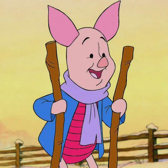 皮杰头像卡通（是那个童年记忆的粉红小猪皮杰呀）(7)