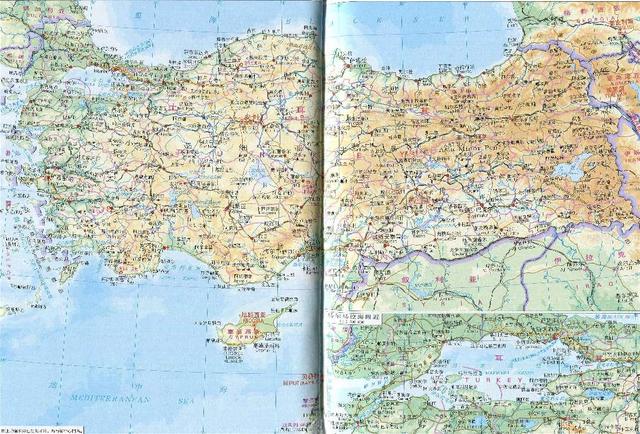 土耳其旅游地图中文版全图（世界旅游地图揽胜）