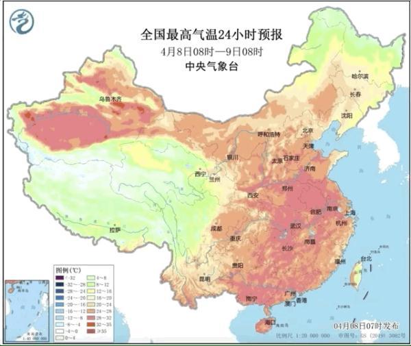 今天郑州最高气温是多少（郑州最高气温将达34）