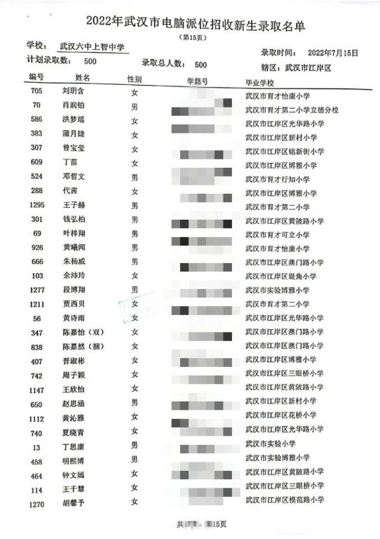 武汉普通小学如何被好的初中录取（武汉民办小学初中录取结果公布）(23)