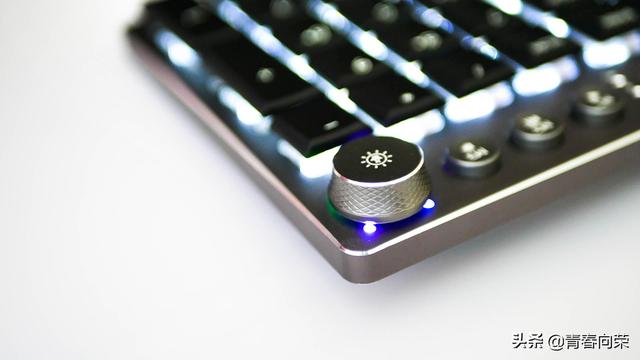 狼蛛黑色混光青轴机械键盘（金属质感全能矮轴）(8)