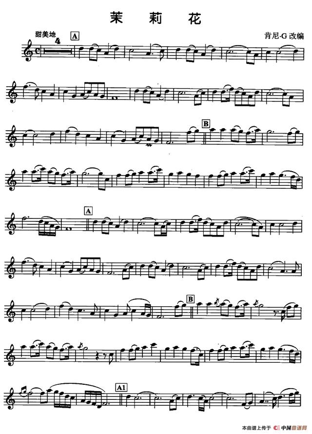 经典萨克斯名曲30首谱子（十大萨克斯名曲内有曲谱）(4)
